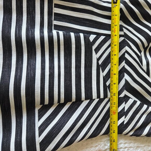 PENNYBLACK knee length sleeveless striped black and white dress. Size 4 - Picture 11 of 11